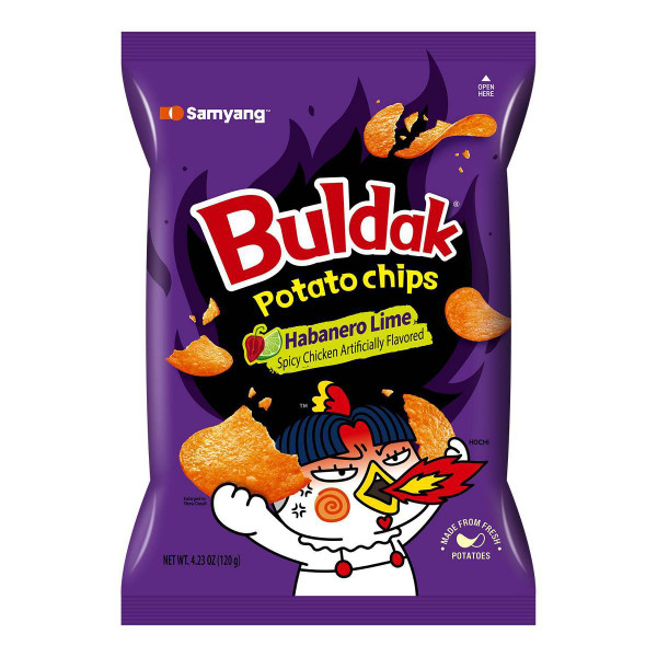 Samyang 4.23 oz. Buldak Habanero Lime Potato Chips