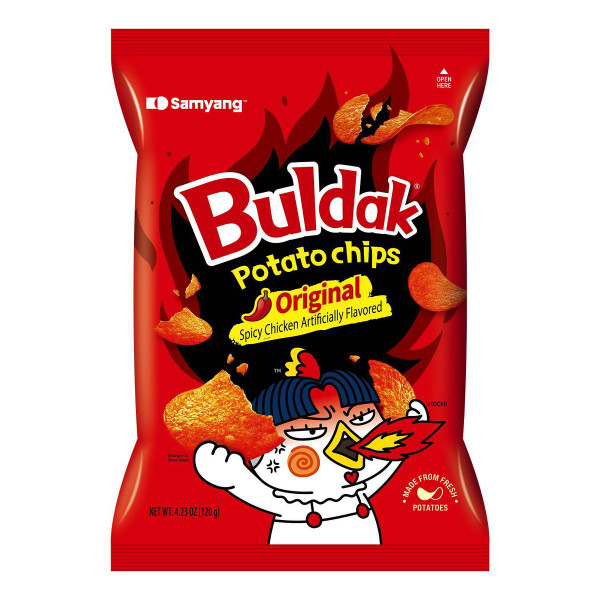 Samyang 4.23 oz. Buldak Original Potato Chips