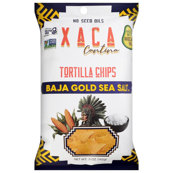 Xaca Cantina 5 oz. Tallow Baja Gold Sea Salt Tortilla Chips