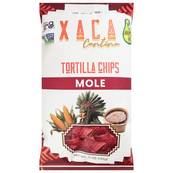 Xaca Cantina 5 oz.  Avocado Oil Mole Tortilla Chips