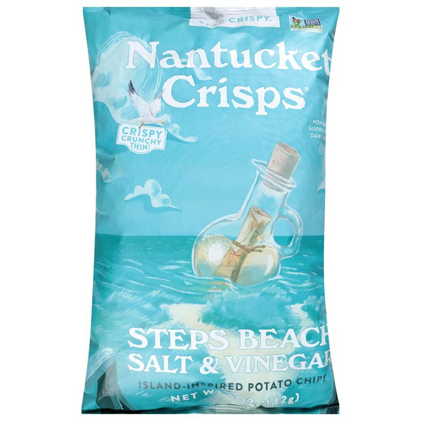 Nantucket Crisps 4.5 oz. Step Beach Salt & Vinegar Potato Chips