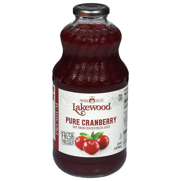 Lakewood 32 fl. oz. Organic Pure Cranberry Juice