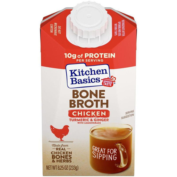 Kitchen Basics® 8.25 oz. Turmeric & Ginger With Lemongrass Chicken Bone Broth