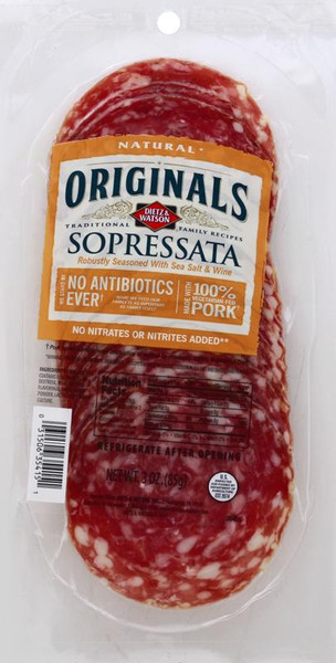 Dietz & Watson 3 oz. Natural Originals Sopressata