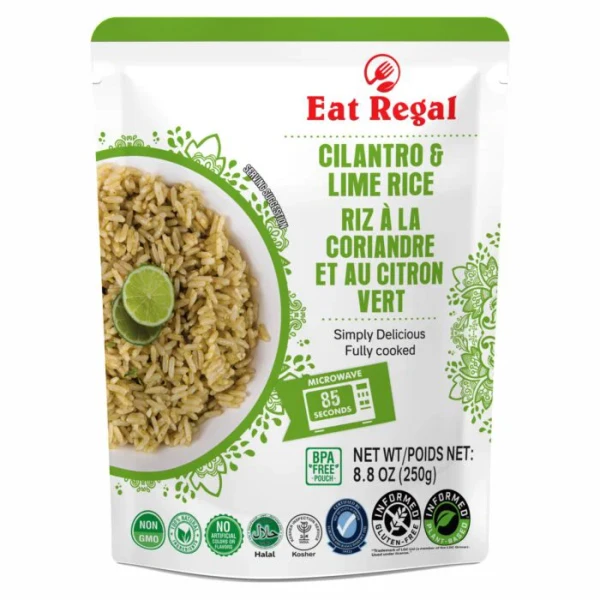 Eat Regal 8.8 oz. Cilantro & Lime Rice Ready To Eat Microwavable Pouch