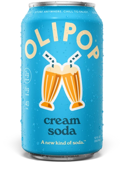 OLIPOP® 12 fl. oz. Cream Prebiotic Soda