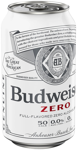 Budweiser 12 fl. oz. Zero Non-Alcoholic American Lager Beer (12 Pack)