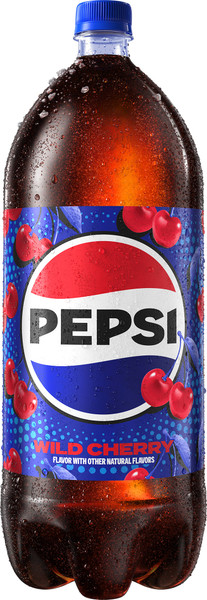 Pepsi® 67.6 fl. oz. Bottle Wild Cherry Cola Soda (2-Liter)