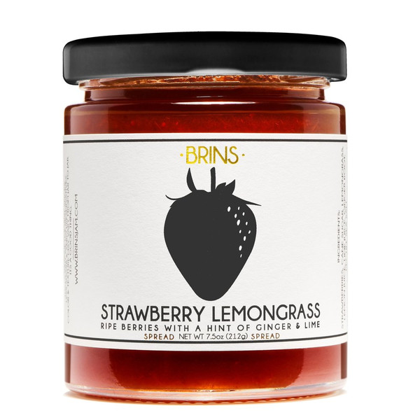 BRINS 7.5 oz. Strawberry Lemongrass Fruit Spread