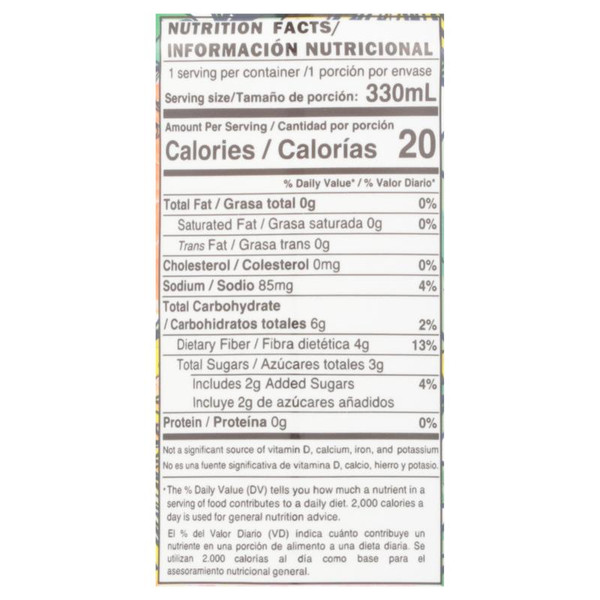 Lunish 11.16 fl. oz. Orange Low Sugar Prebiotic Sparkling Soda