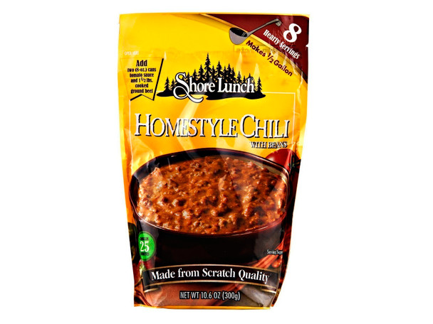 Shore Lunch 10.6 oz. Homestyle Chili with Beans Mix