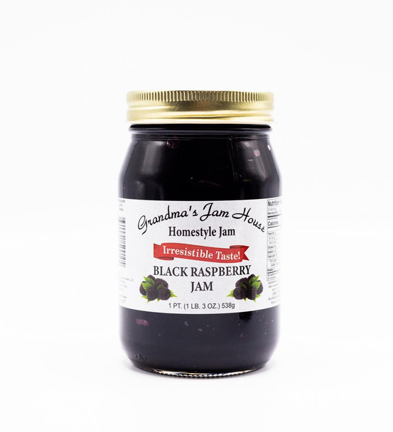 Grandma's Jam House 16 oz. Homestyle Black Raspberry Jam