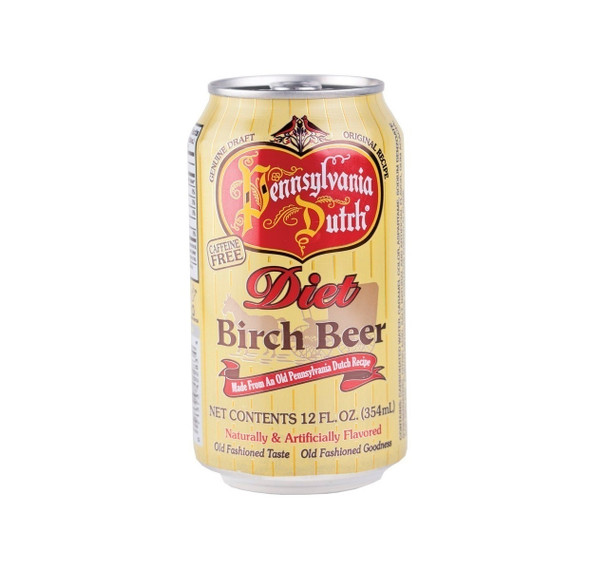Pennsylvania Dutch 12 fl. oz. Diet Birch Beer Soda Case (12 Pack)