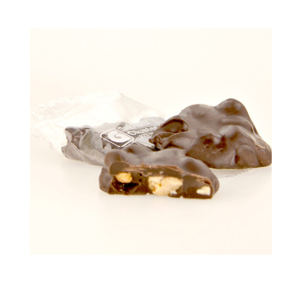 Giannios 9 oz. Dark Chocolate Peanut Clusters Tub