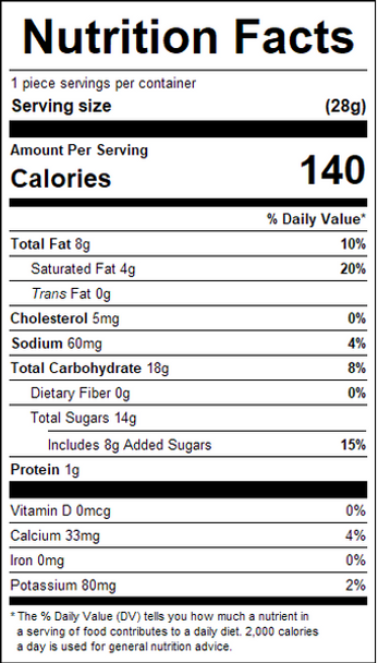 Giannios 9 oz. Milk Chocolate Cookies Tub