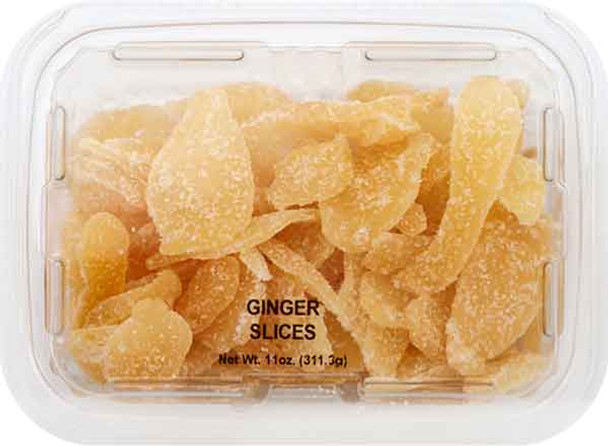 Kitch'n Snacks 11 oz. Crystallized Ginger Slices Tub