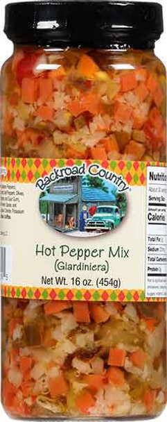 Backroad Country® 16 oz. Hot Pepper Mix (Giardiniera)