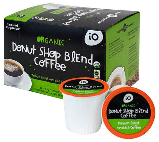 Inspired Organic® Donut Shop Medium Roast Blend Coffee K-Cups (12 Count)