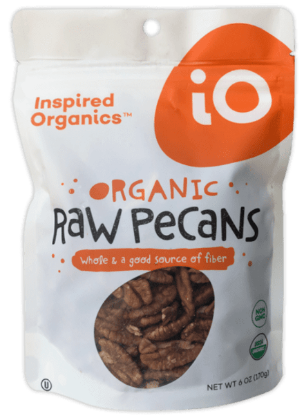 Inspired Organics® 6 oz. Organic Raw Pecans Pouch