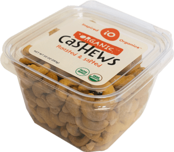 Inspired Organics® 10 oz. Organic Roasted/Salted Cashews Tub
