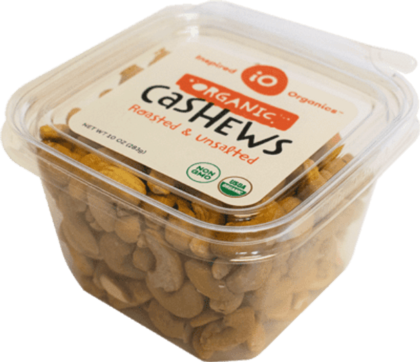 Inspired Organics® 10 oz. Organic Roasted/Unsalted Cashews Tub