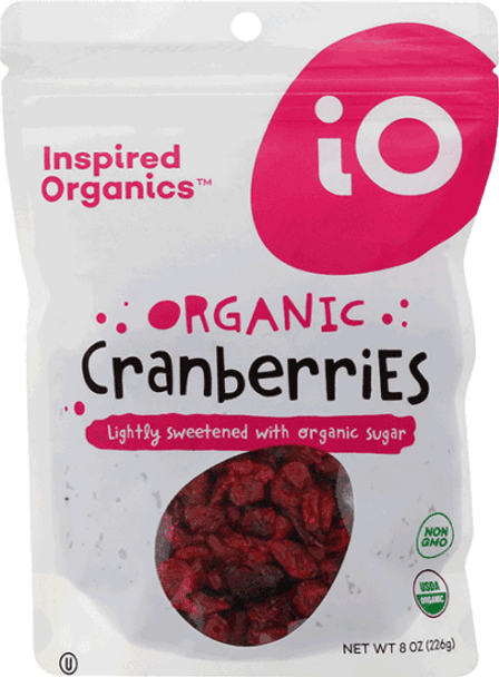Inspired Organics® 8 oz. Organic Cranberries Pouch