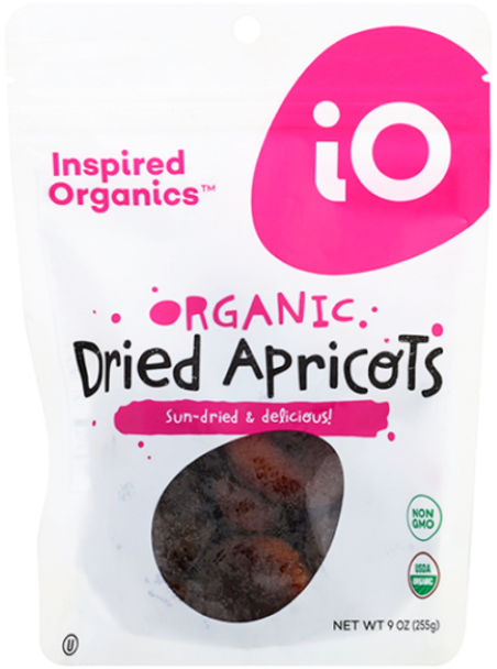 Inspired Organics® 9 oz. Organic Dried Apricots Pouch