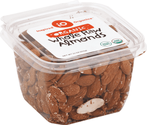 Inspired Organics® 11 oz. Organic Raw Whole Almonds Tub
