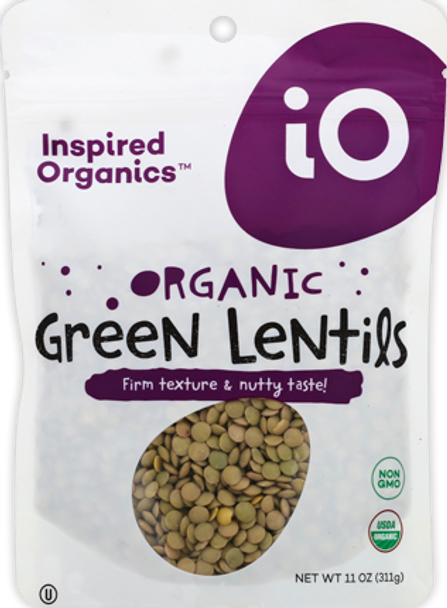 Inspired Organics® 11 oz. Organic Green Lentils Pouch