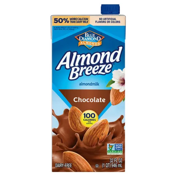 Blue Diamond Almonds 32 fl. oz. Almond Breeze Chocolate Almond Milk