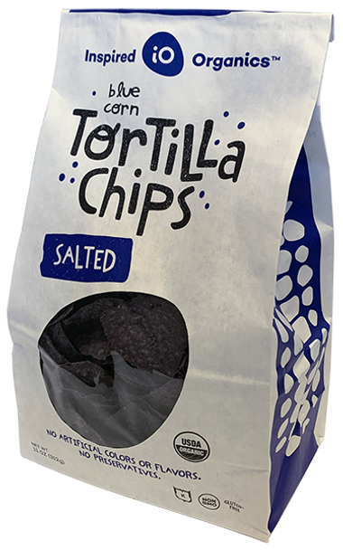 Inspired Organics® 11 oz. Organic Blue Corn Salted Tortilla Chips