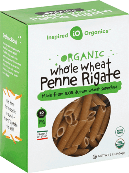 Inspired Organics® 16 oz. Organic Whole Wheat Penne Rigate