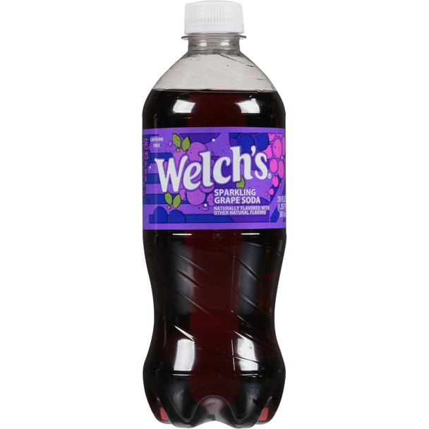 Welch's 20 fl. oz. Sparkling Grape Soda Bottle