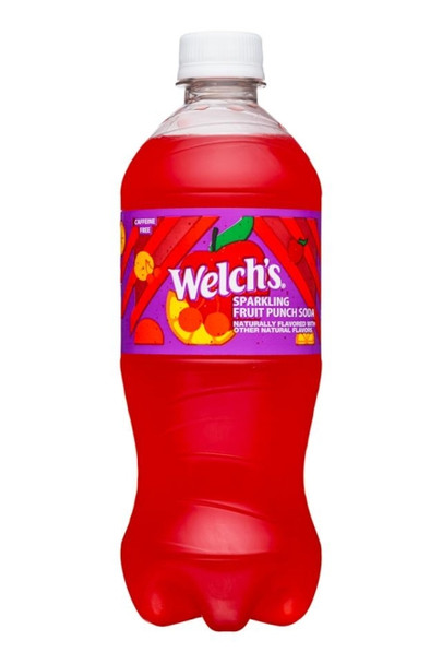 Welch's 20 fl. oz. Sparkling Fruit Punch Soda Bottle