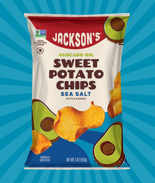 Jackson's 5 oz. Sea Salt Sweet Potato Chips with Avocado Oil