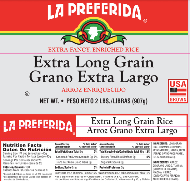 La Preferida® 32 oz. Extra Long Grain White Rice