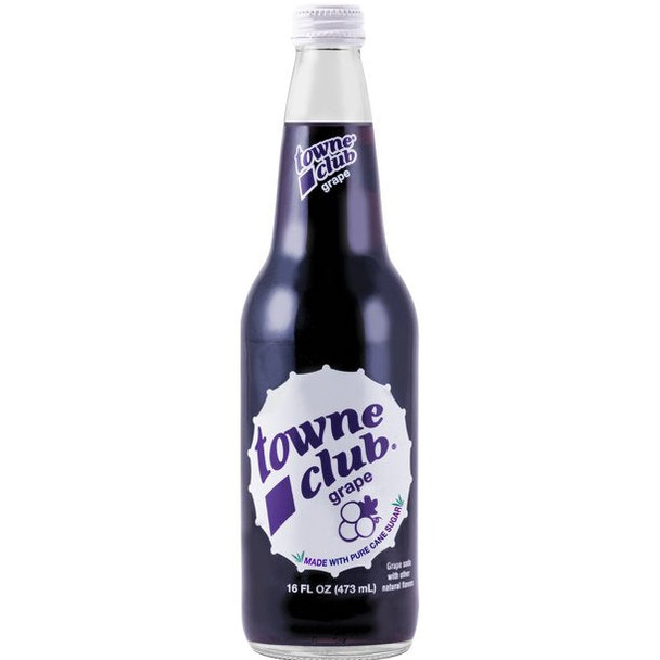 Towne Club 16 fl. oz. Grape Soda