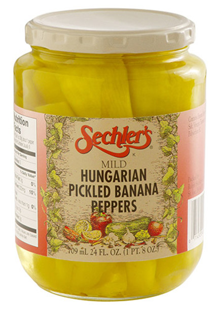 Sechler's 24 oz. Mild Hungarian Banana Peppers