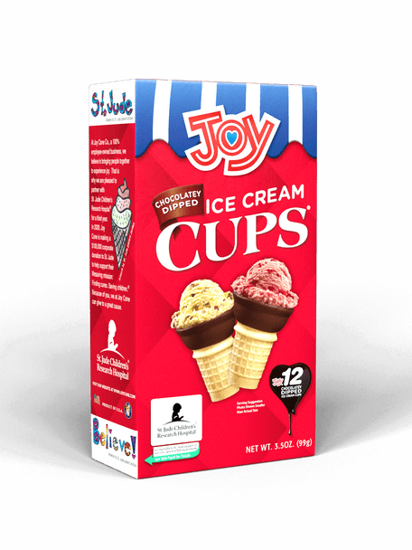 Joy® 3.5 oz. Chocolatey Dipped Cup Cones (12 Cones)