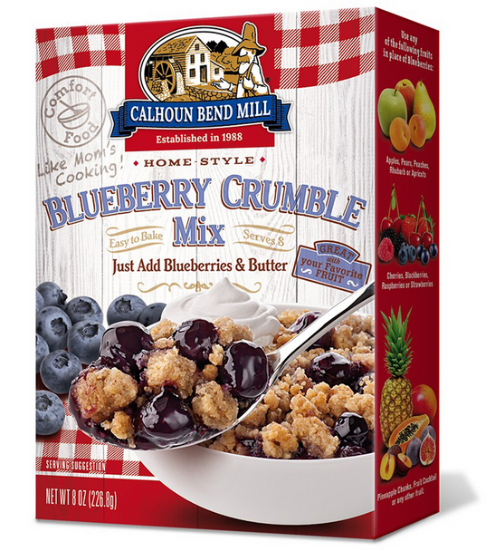 Calhoun Bend Mill 8 oz. Blueberry Crumble Mix