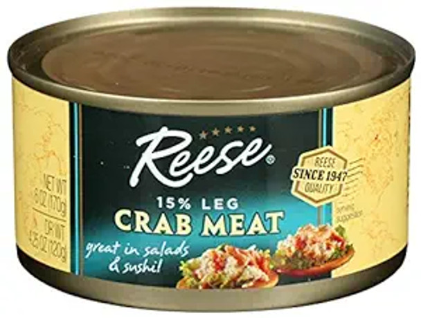 Reese 6 oz. Fancy 15% Leg Crab Meat