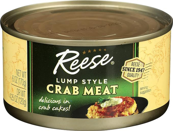 Reese 6 oz. Lump Style Crab Meat