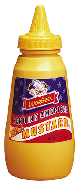 Woeber's 9 oz. Yellow & Brown Mustard