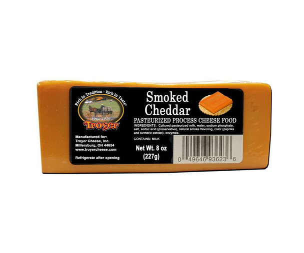 Troyer 8 oz. Smoked Cheddar Cheese (Shelf Stable)