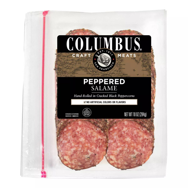 Columbus Salame 10 oz. Peppered Salame Deli Meats