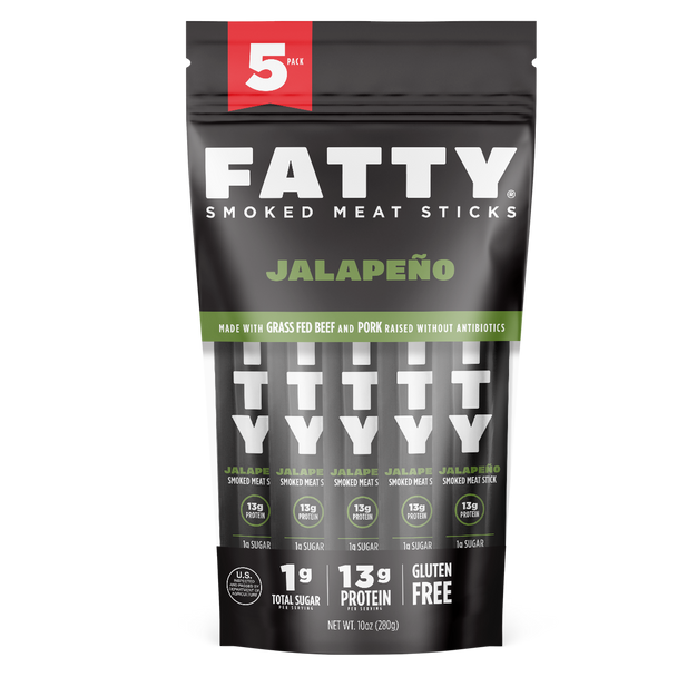 Fatty 2 oz. Jalapeno Smoked Meat Sticks (5 Pack)