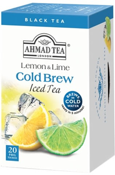 Ahmad Lemon and Lime Iced Black Tea Cold Brew (20 Tea Bags)