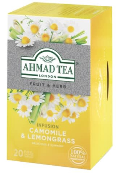 Ahmad Camomile & Lemongrass Herbal Tea (20 Tea Bags)