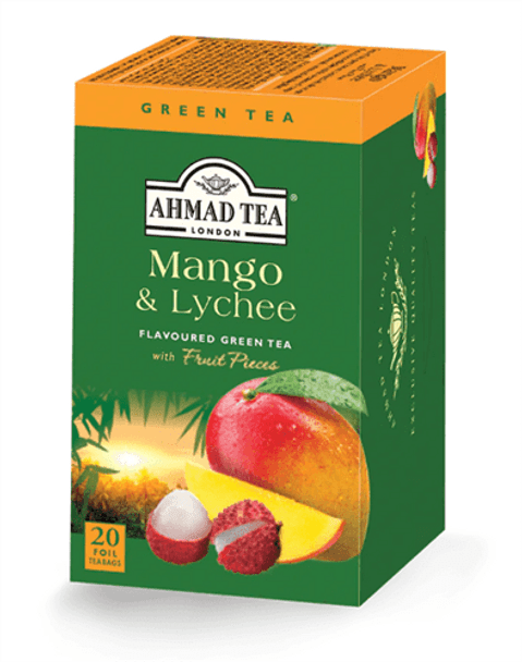 Ahmad Mango & Lychee Green Tea (20 Tea Bags)