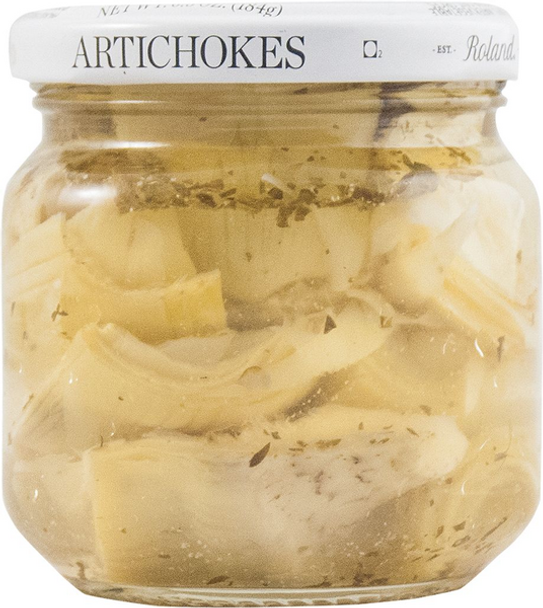 Roland® 6.5 oz. Marinated Quartered Artichoke Hearts